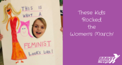 Kids rocked the Women's March