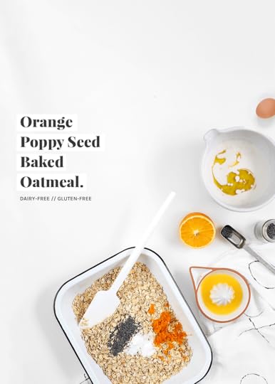 dairy-free and gluten-free Orange poppy seed baked oatmeal recipe from the fauxmartha