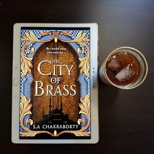 The City of Brass, S.A. Chakraborty, Earl Grey Editing, books and tea, tea and books, iced tea