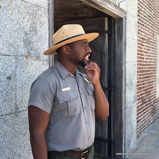 ranger Antoine Fletcher at Fort Sumter National Monument in Charleston, South Carolina