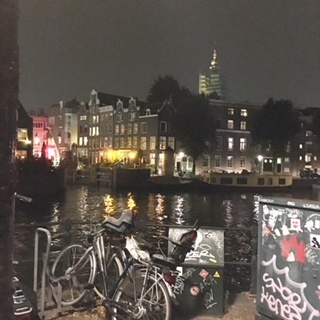 Holland, Amsterdam, bike, night, the Netherlands