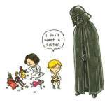Darth Vader And Son And His Precious Princess - Star Wars