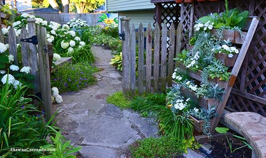 White and Silver Living Wall Garden 