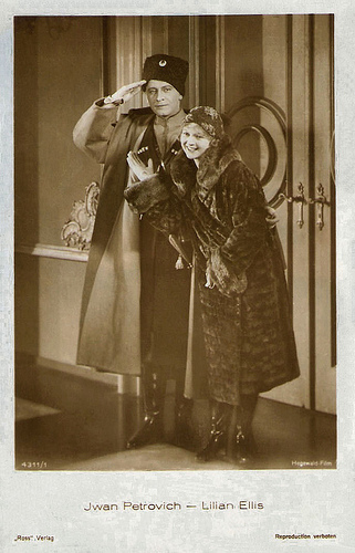 Lilian Ellis and Iván Petrovich in Der Leutnant Ihrer Majestät (1929)