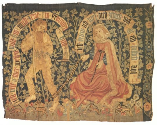 A Virtuous Lady Tames a Woodwose (a tapestry from the Church of Iceland)
