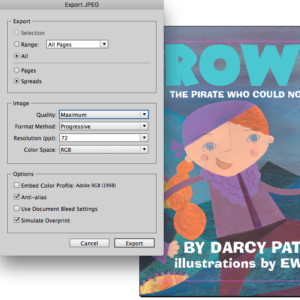 Format picture books for Kindle: settings for exporting jpegs from Indesign for Picture Books