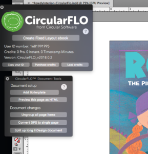 Format picture books for Kindle: Circular Flo Controls