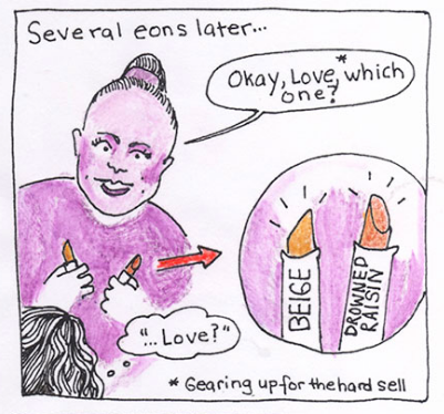 detail from Everyday Adventuress, a comic by Ayun Halliday