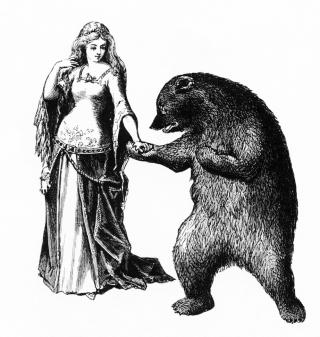 Woman & bear