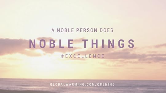 a noble person does