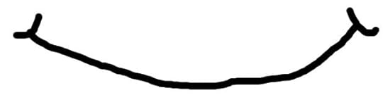 Hand drawn big smile
