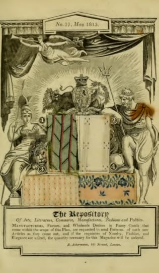 Ackermann's Fashion Plates: Fabric samples May 1815