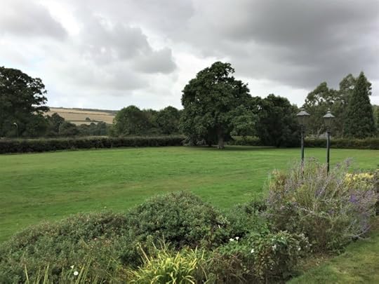 The lawn at Southwick House, facing south toward Portsmouth, England, September 2017 (Photo: Sarah Sundin)