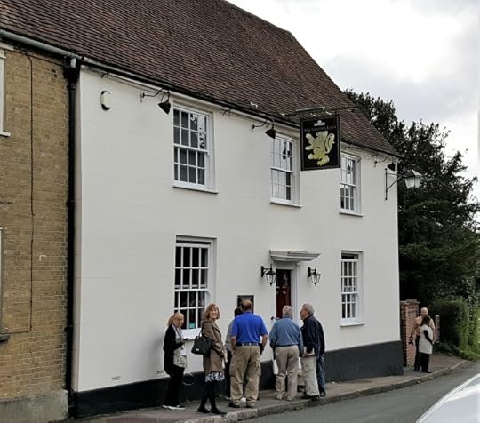 Sarah Sundin at The Golden Lion, Southwick, Hampshire, England, September 2017 (Photo: Sarah Sundin)