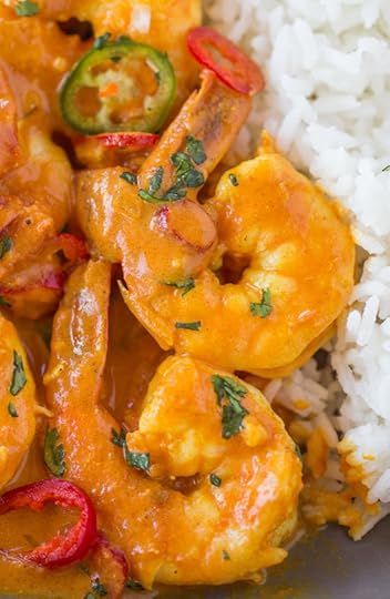 Up close Indian Shrimp Curry