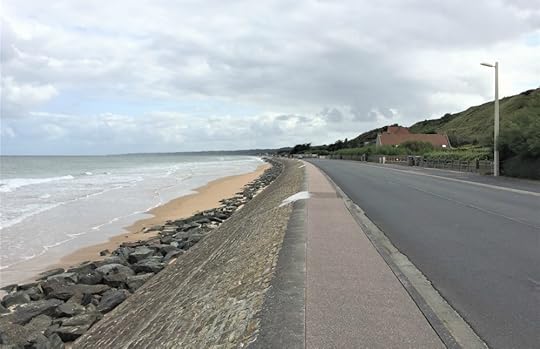 Dog Beach sector of Omaha Beach at high tide, Vierville-sur-Mer, France, September 2017 (Photo: Sarah Sundin)