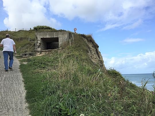German gun position overlooking the Vierville draw, Vierville-sur-Mer, France, September 2017 (Photo: Sarah Sundin)