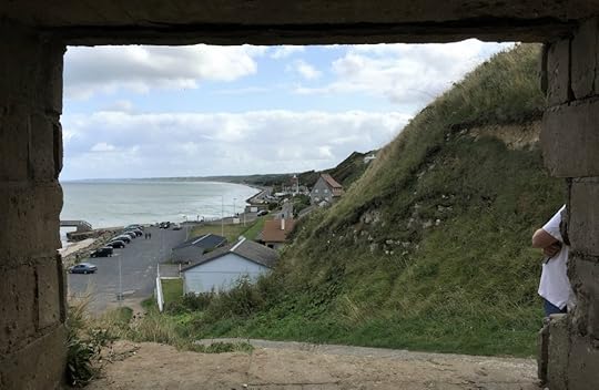 From inside the German gun position overlooking Omaha Beach, Vierville-sur-Mer, France, September 2017 (Photo: Sarah Sundin)