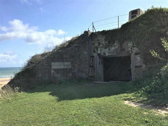 German gun defense (Widerstandsnest 62) overlooking Omaha Beach, near Colleville-sur-Mer, France, September 2017 (Photo: Sarah Sundin)