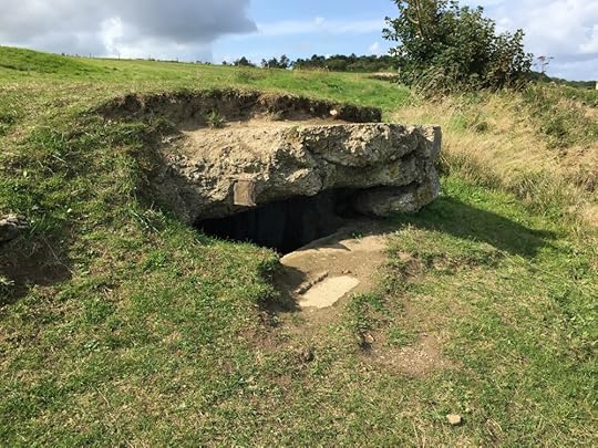 German gun defense (Widerstandsnest 62) overlooking Omaha Beach, near Colleville-sur-Mer, France, September 2017 (Photo: Sarah Sundin)