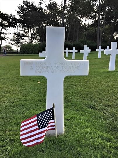 Grave of an unknown soldier, Normandy American Cemetery, Colleville-sur-Mer, France, September 2017 (Photo: Sarah Sundin)