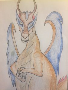 dragon colored in