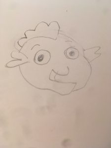 Weird dragon kid face