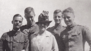 Edith Wharton with WWI soldiers