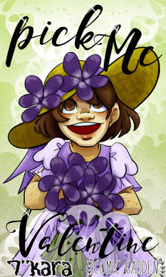 digital art, cute art, violets