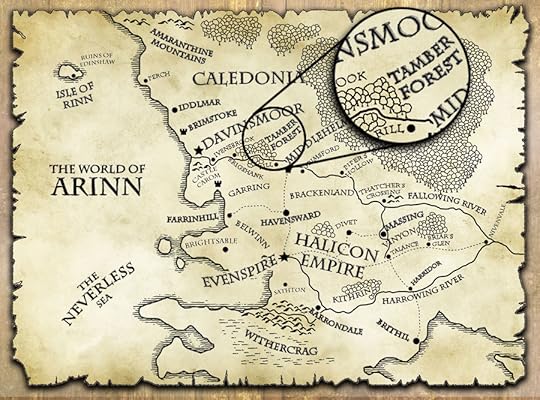 last motley map world of arinn tamber forest