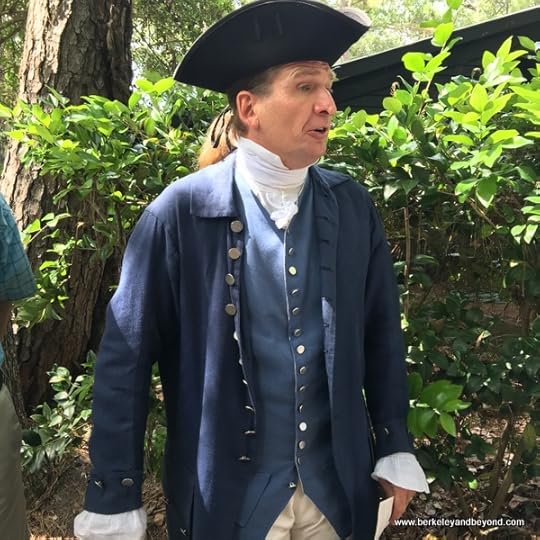 costumed guide at Middleton Place plantation in Charleston, South Carolina