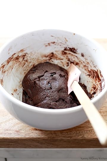 This dark chocolate chocolate chip cookie dough is vegan, paleo, and gluten-free!