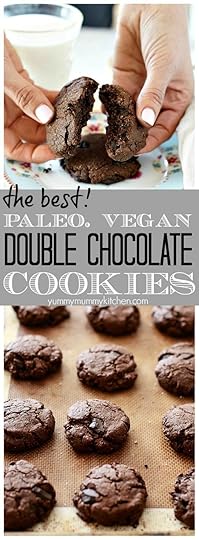 The best double chocolate chip cookies made with healthier ingredients like almond and coconut flours and almond butter. These delicious fudgy dark chocolate cookies are gluten-free, paleo, and vegan!