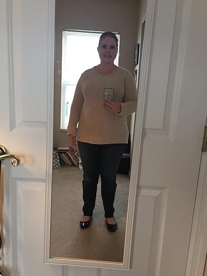 Styled with White House Black Market jeans (check out the length! They fit! :-P), and Clarks flats