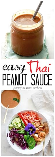 Delicious Thai peanut sauce for spring rolls, Buddha bowls, satay, and more. This easy vegan peanut sauce is made with a simple ingredients.
