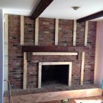 Stunning How To Cover A Brick Fireplace With Wood 14 In Online with How To Cover A Brick Fireplace With Wood
