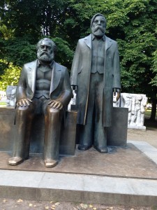Marx on the Left; Engels on the Right