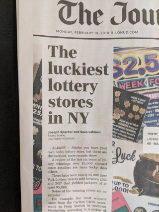 Luckiest lottery store