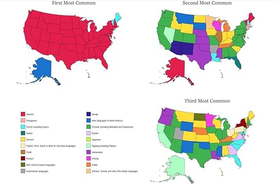 Map languages spoken in US