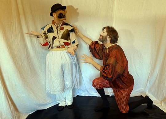 Howard Gayton & Peter Oswald rehearsal for ''Sorry About the Poetry''