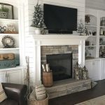 Mesmerizing Fireplace Mantel With Shelves On Side 99 On Decoration Ideas with Fireplace Mantel With Shelves On Side