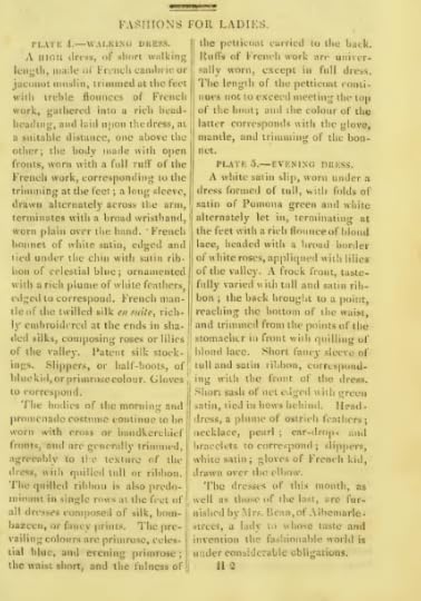 Ackermann's fashion plates July 1815: text