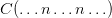 C(\ldots n\ldots n\ldots)