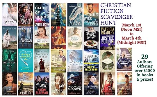 Join the Christian Fiction Scavenger Hunt, March 1-4, 2018. Collect the clues for a chance to win 29 novels!
