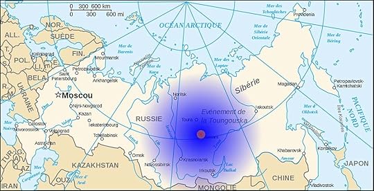 tunguska event map
