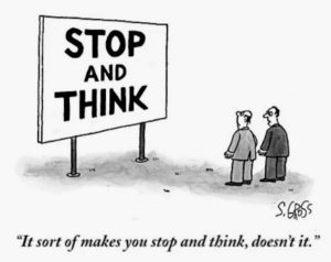 stop and think