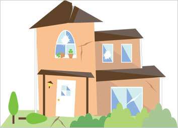 Image result for cartoon images roof collapse