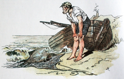 The Fisherman and His Wife illustration by Alexander Zick