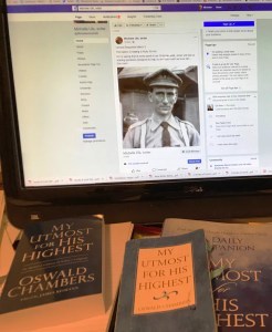 Utmost Response, responding to each morning's My Utmost for His HIghest reading, how do you understand My Utmost for His Highest? Facebook, Oswald Chambers
