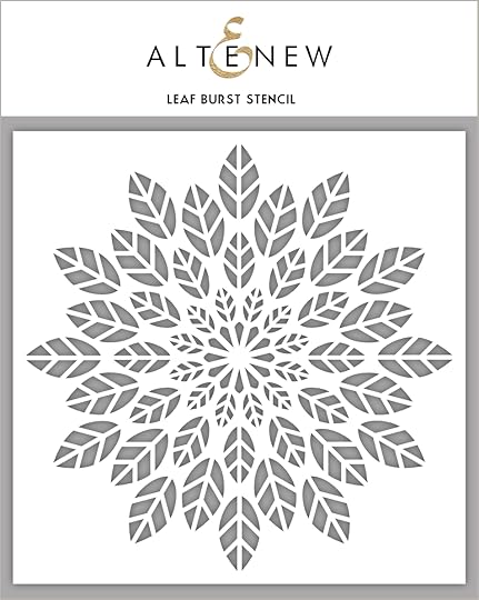 Stencil_Leaf Burst Stencil